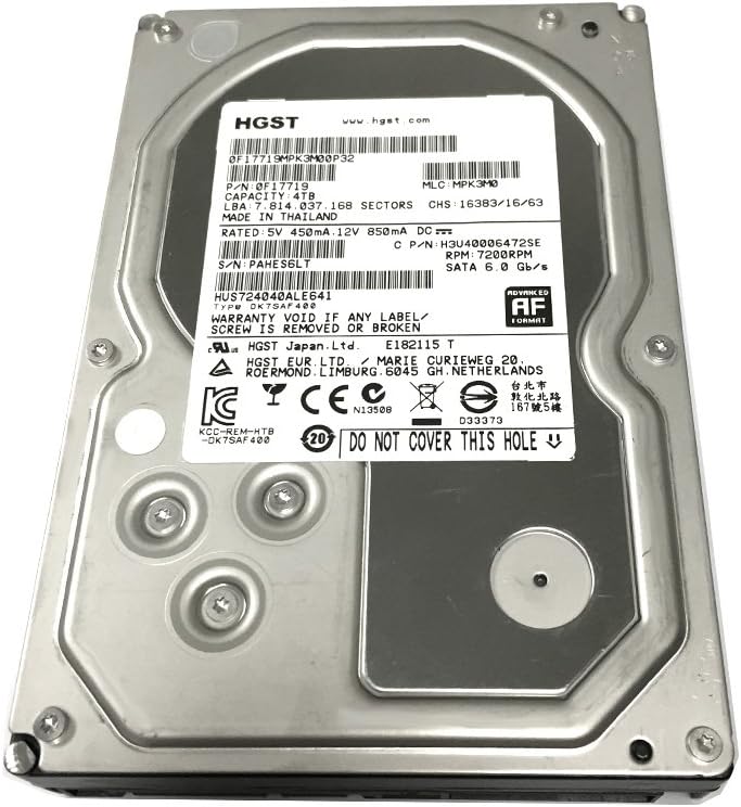 4TB 7200RPM SATA 6.0Gb/s 3.5inch Internal Hard Drive S3447