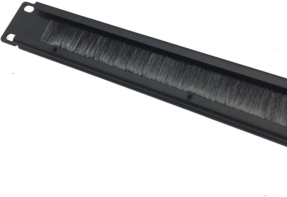 5 Pack 1U Brush Cable Manager Horizontal Rack Mount Cable Management Strip Panel T111464