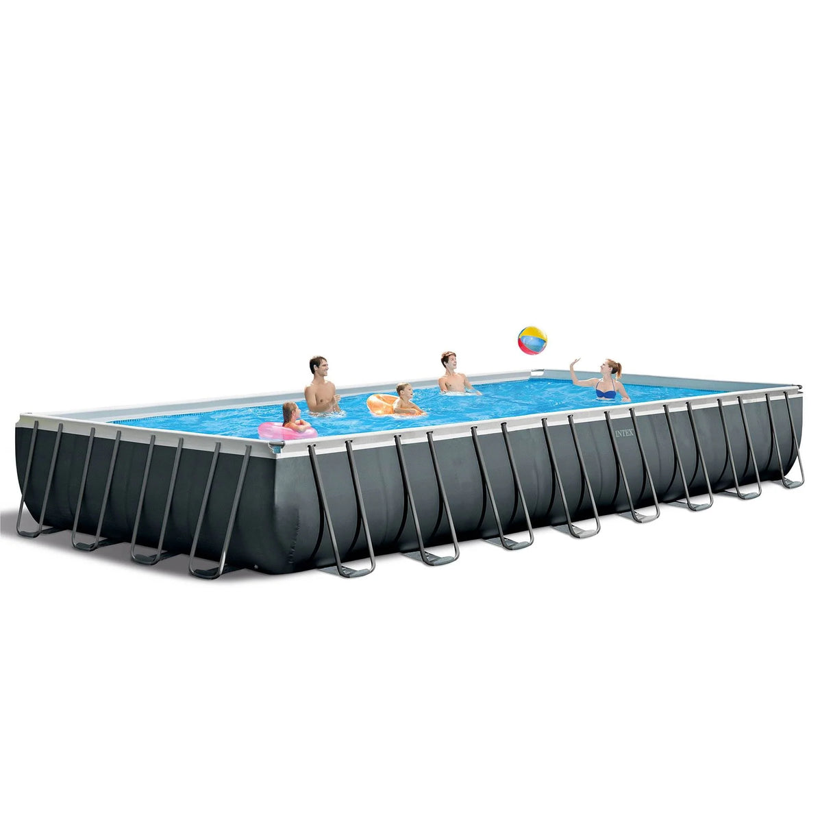 24' x 12' x 52 Rectangular Frame Swimming Pool with Pump T302