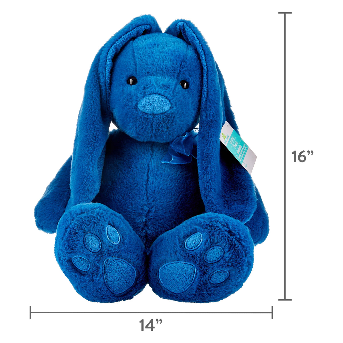Large Pink Long Ear Bunny Plush 21 in J395023