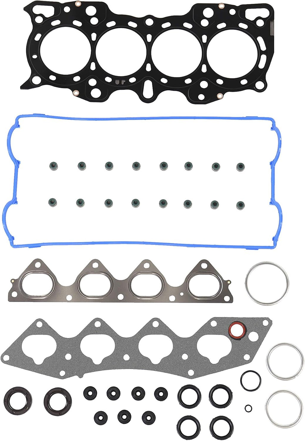 Head Gasket Set for 1.8L DOHC L4 16V 1834cc B18B1, Pack of 2 Q772