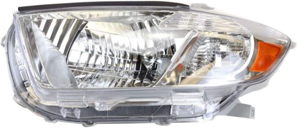 Driver Side Headlight Assembly for Toyota Highlander 2008 2009 2010 L116080