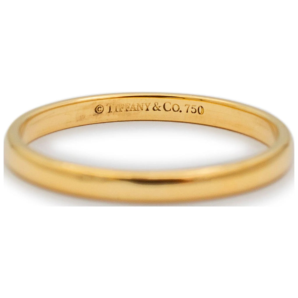 18K Yellow Gold Wedding Band Ring N240