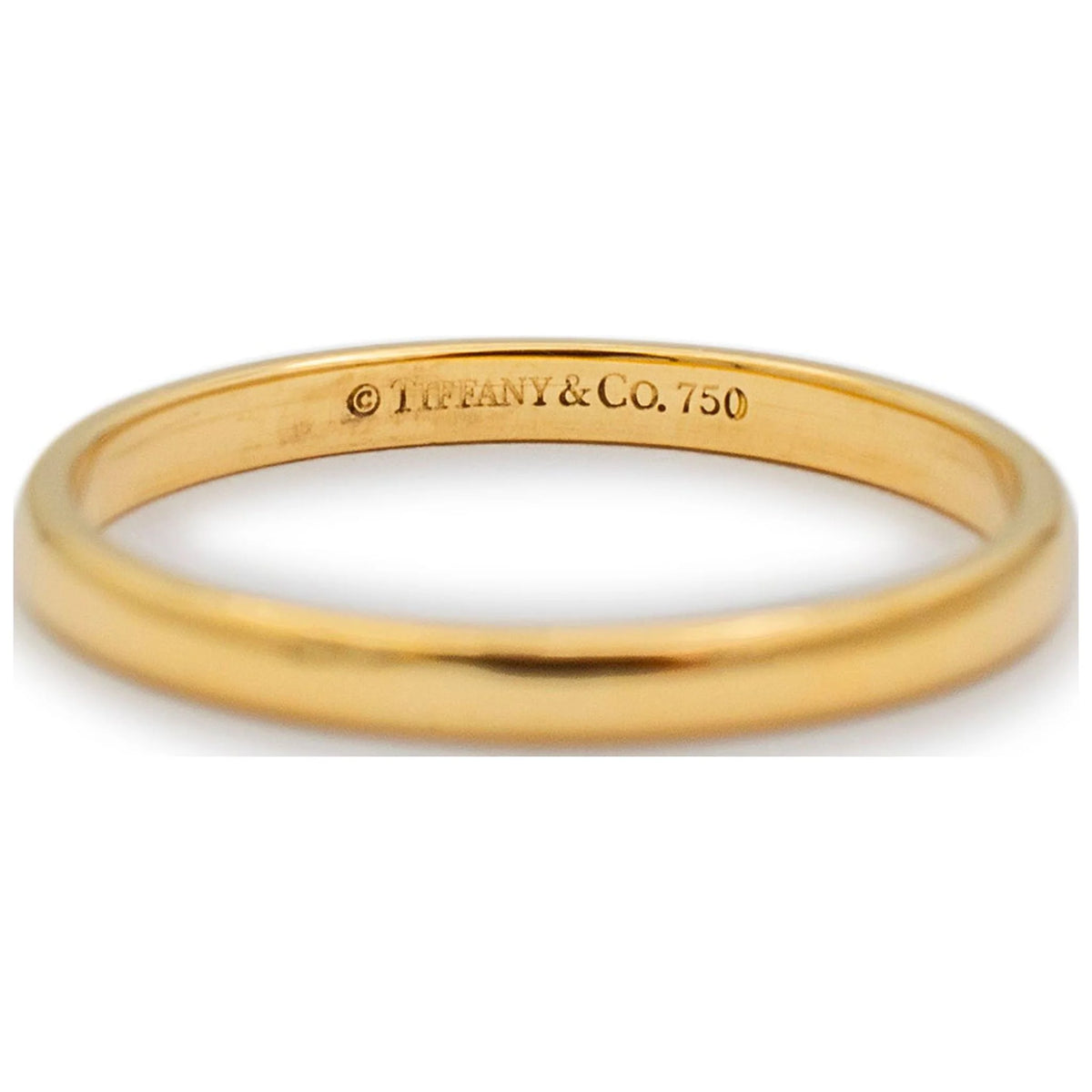 18K Yellow Gold Wedding Band Ring N240