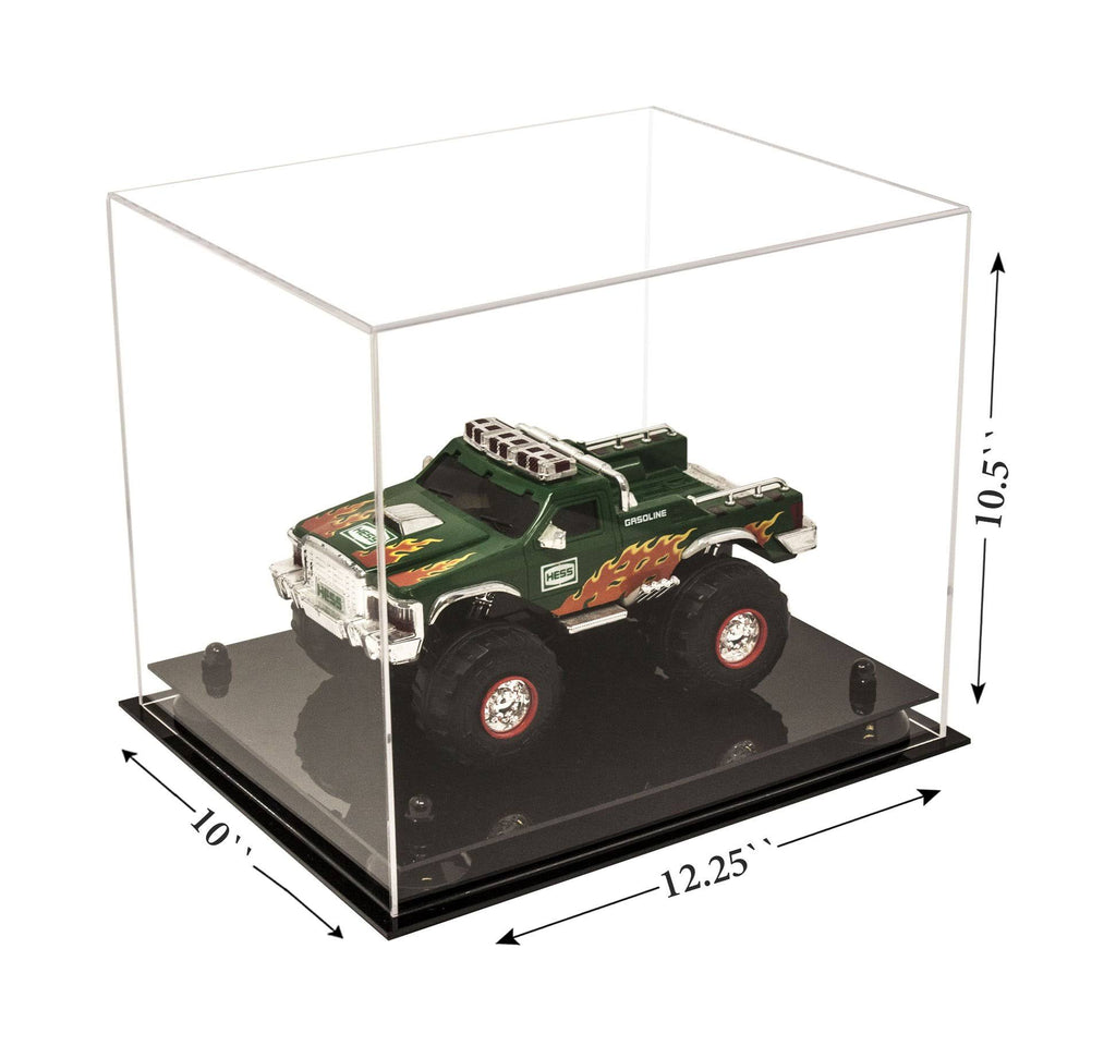 Clear Acrylic Display Case with Black Risers S4705
