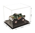 Clear Acrylic Display Case with Black Risers S4705