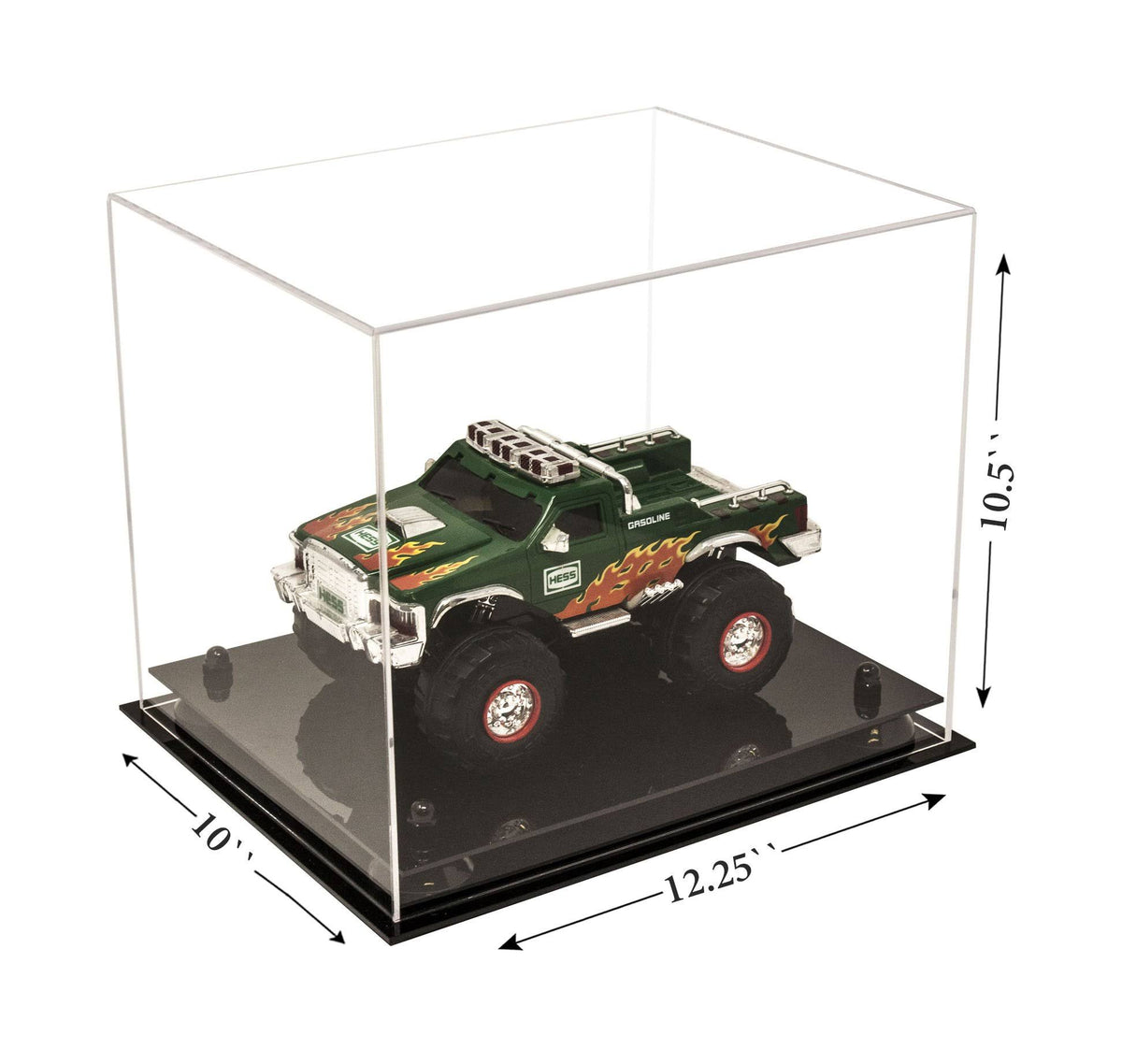 Clear Acrylic Display Case with Black Risers S4705