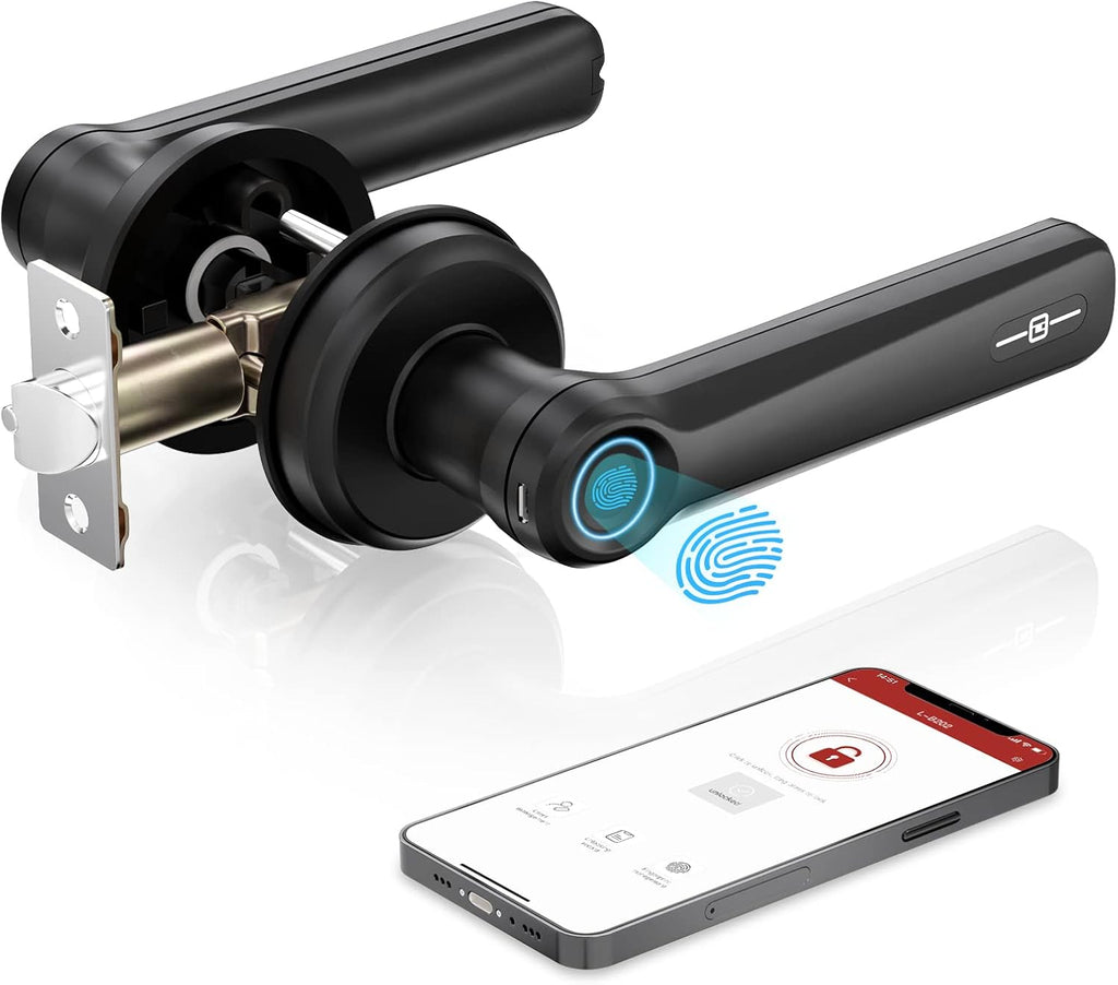 Smart Fingerprint Door Lock with Biometric Fingerprint, Mechanical Key, Remote Control with APP G327