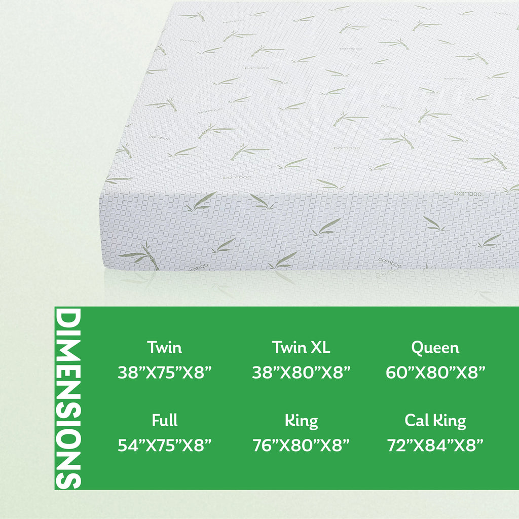 Green Tea Gel Memory Foam Mattress Twin Size N897634