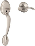 Satin Nickel Left Hand Lever Front Entry Handleset L465193