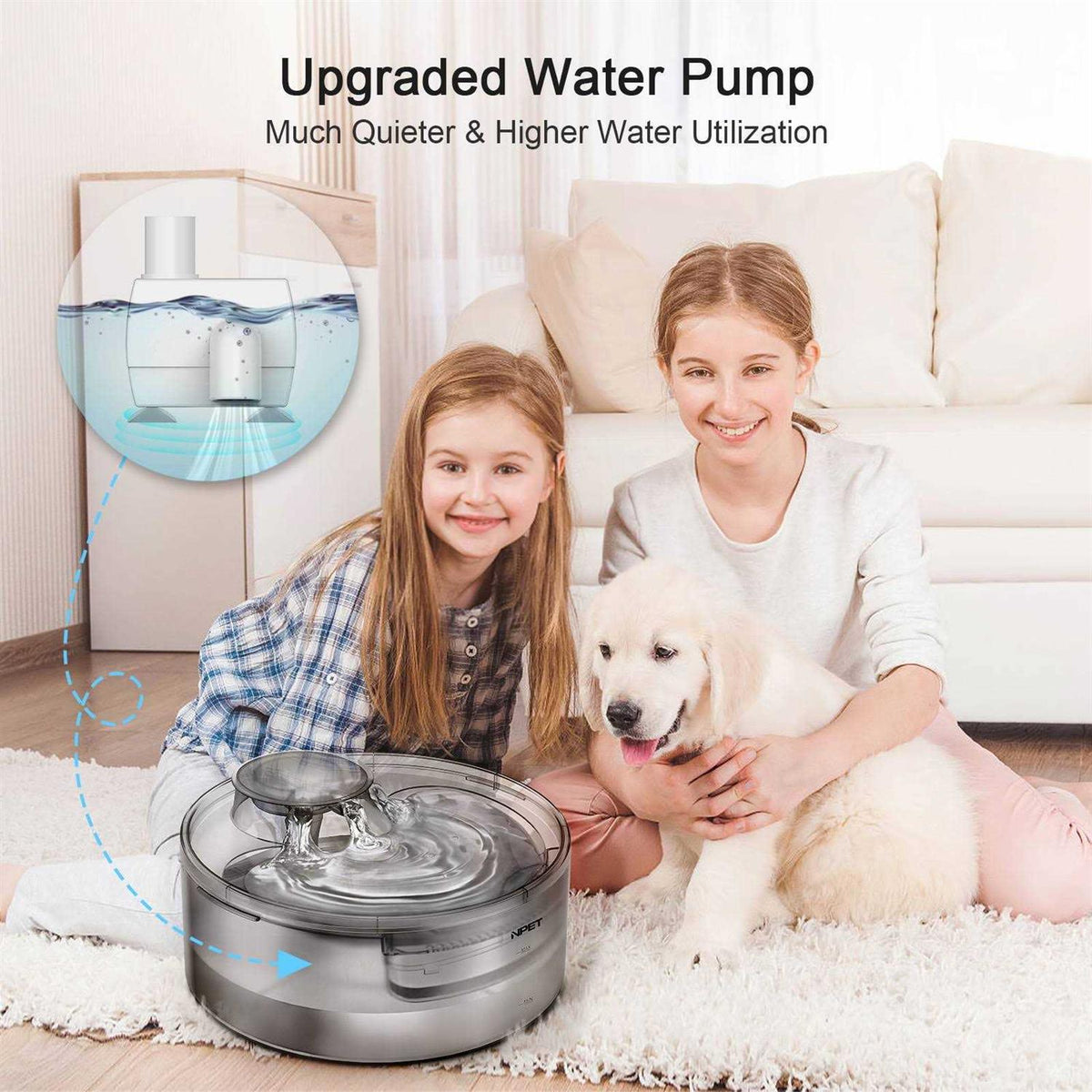 Automatic Dog Water Fountain 1.3 Gallon R464798