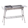Portable Folding Charcoal BBQ Grill Stainless Steel A736899