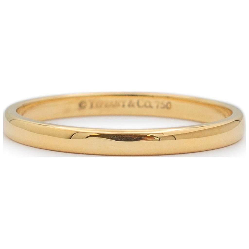 18K Yellow Gold Wedding Band Ring N240