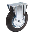 8 in. Cushioned Rubber Rigid Caster Y353