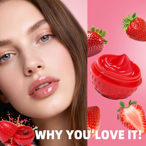 6 PCS Mini Strawberry Lemon Peach Cherry Moisturizing Lip Sleeping Mask Set W75737