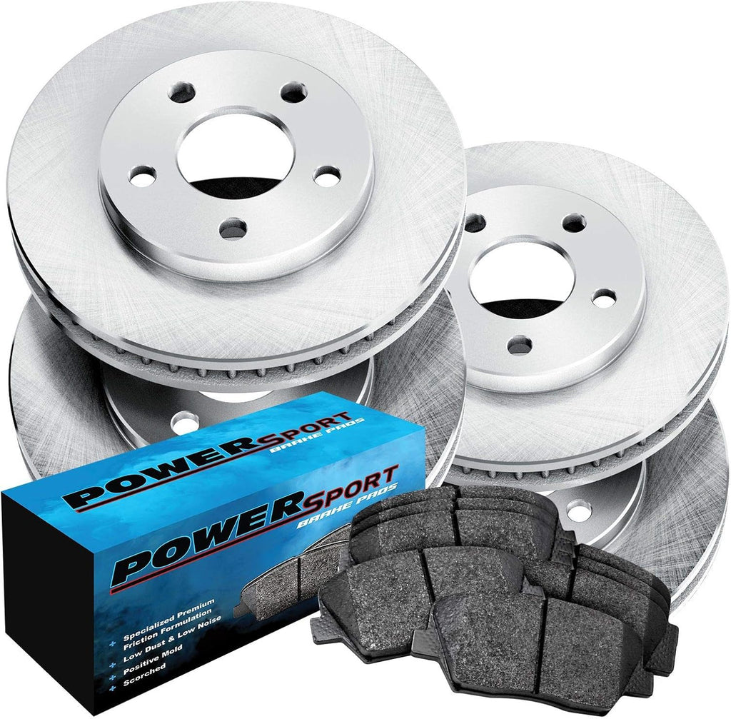 Front Rear Brake Rotors and Semi Metallic Brake Pads for BMW 323i, 325Ci, 325i, 328Ci, 328i P5433