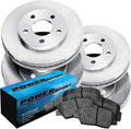 Front Rear Brake Rotors and Semi Metallic Brake Pads for BMW 323i, 325Ci, 325i, 328Ci, 328i P5433