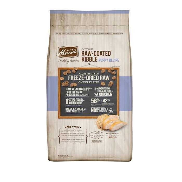Healthy Grains Freeze Dried Raw Coated Dry Dog Food Puppy Recipe X585