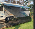 15'X8' Black Mesh RV Awning Shade Screen with Zipper C88484