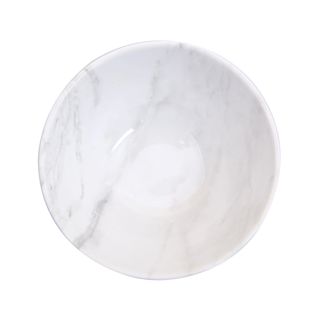 12-Piece Melamine Grey and White Marble Dinnerware Set S809389