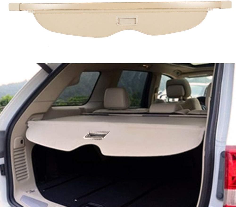 Beige Rear Trunk Shade Cover for Jeep Grand Cherokee 2011-2021 O7336