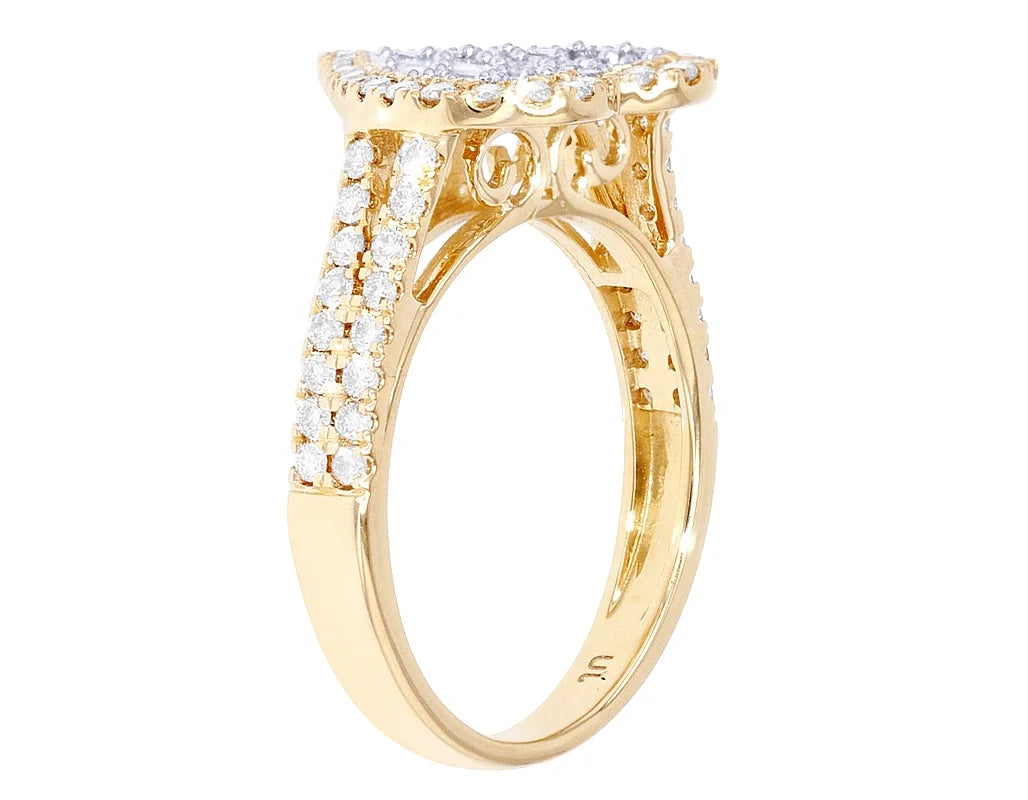 14K Yellow White Gold Diamond Engagement Ring B51233