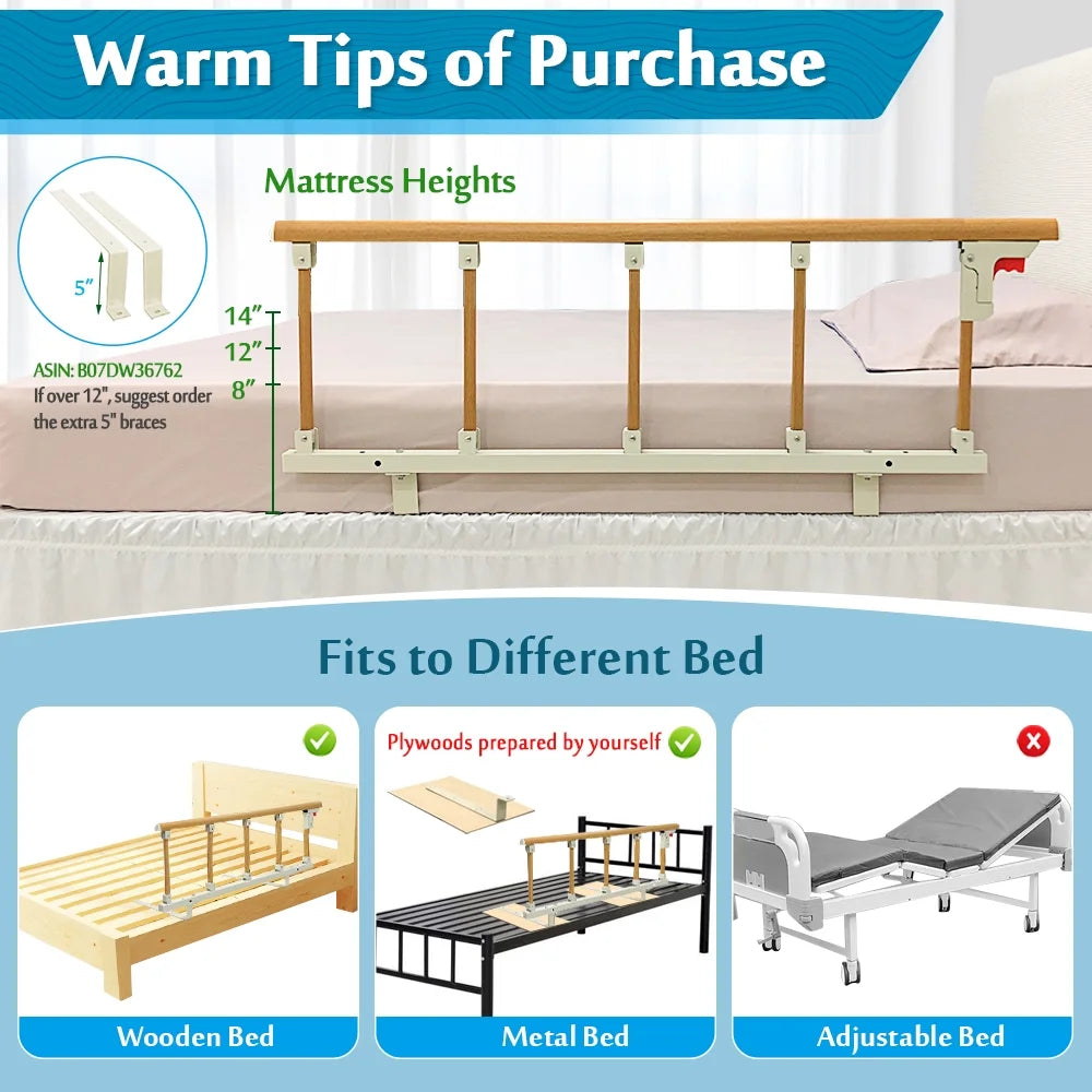 47×18 INCH Bed Rail T116