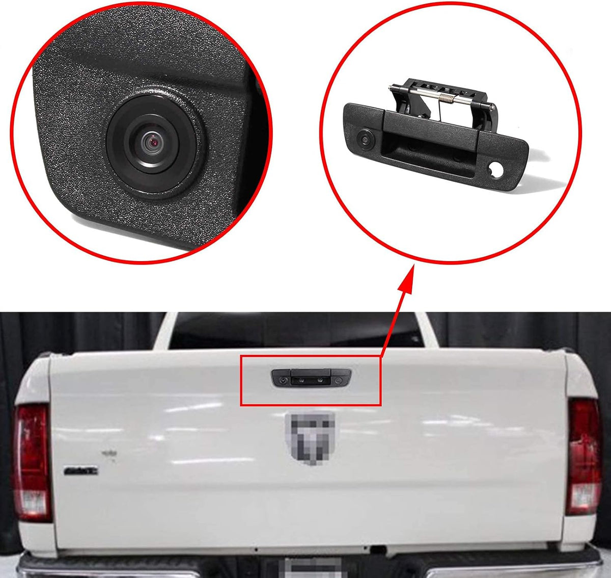 Tailgate Handle Backup Rear View Camera F489266
