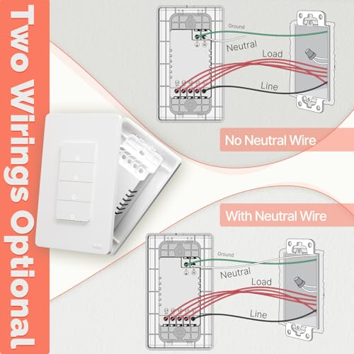 Zigbee Smart Switches, No Neutral Wire, Single Pole Light Switch P57762
