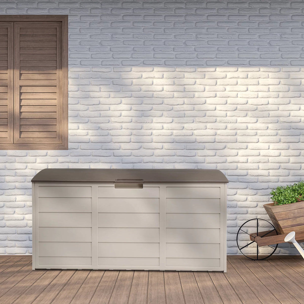 75gal Outdoor Plastic Storage Deck Box R82838
