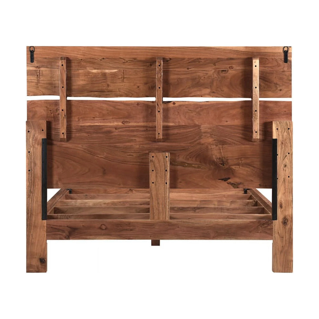 Solid Wood Queen Panel Bed Z17570