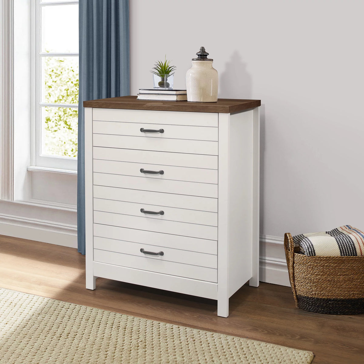 Espresso 4-Drawer Dresser V6221