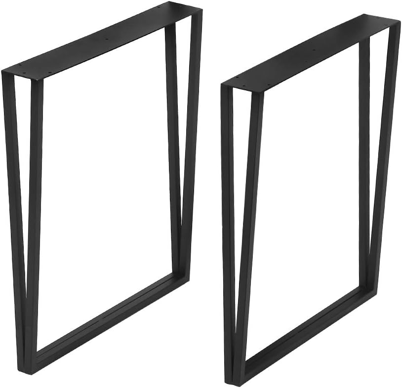Industrial Black Cast Iron Metal Furniture Legs 2 Pcs B833766