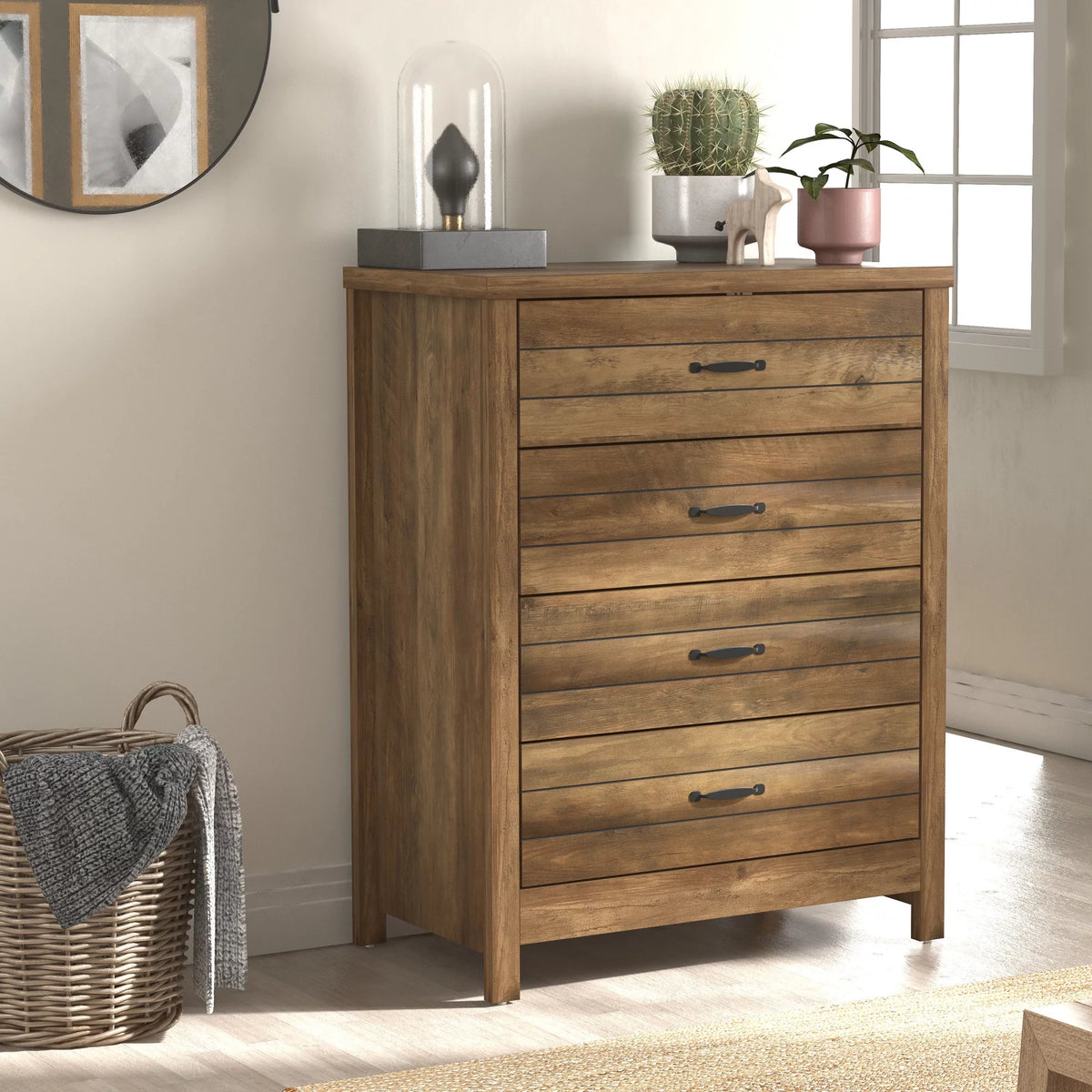 Espresso 4-Drawer Dresser V6221