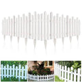 12-Pack White Vinyl Picket Garden Border Fence V432