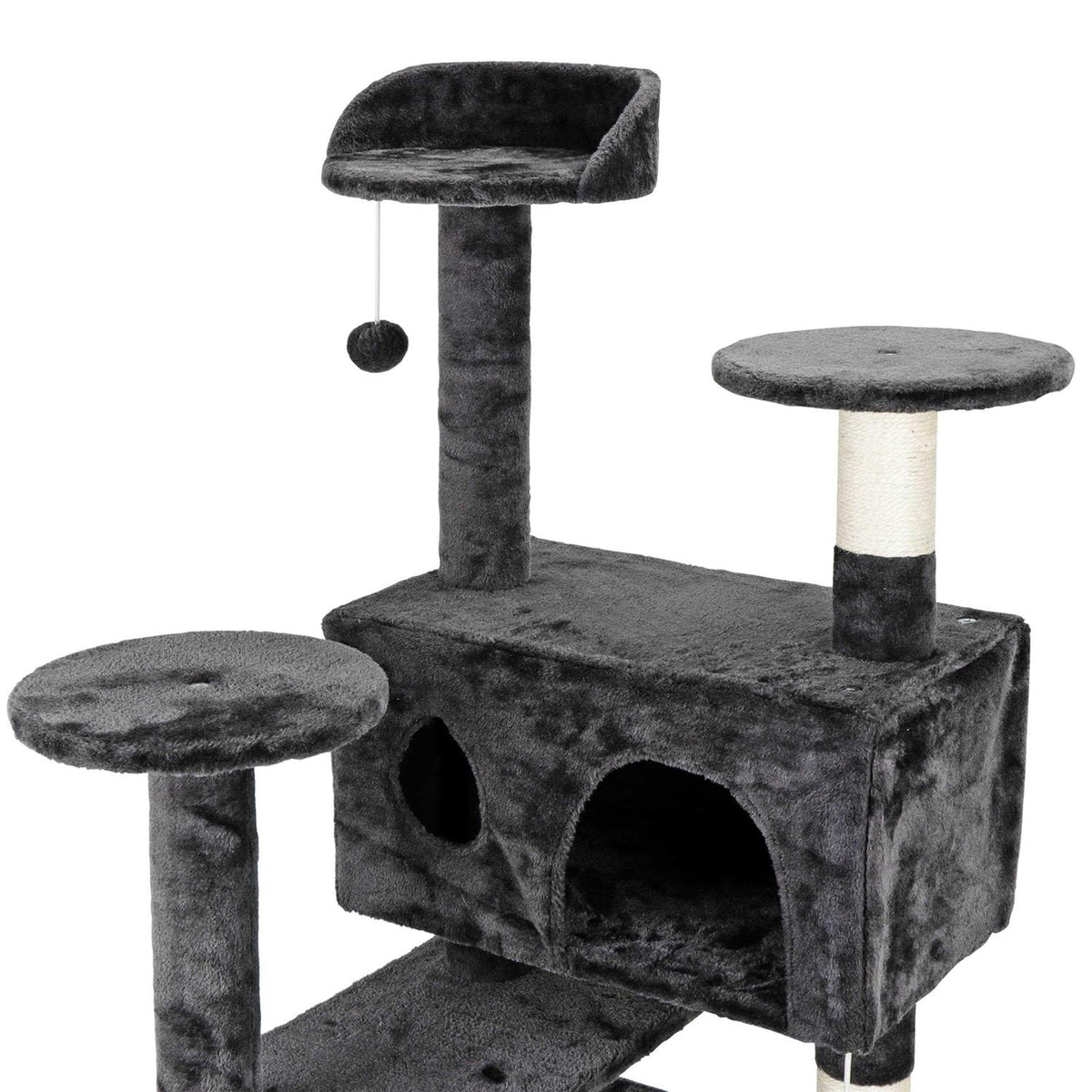 Cat Tree Multi-Levels Condos Scratching Post Tower Play House O83612