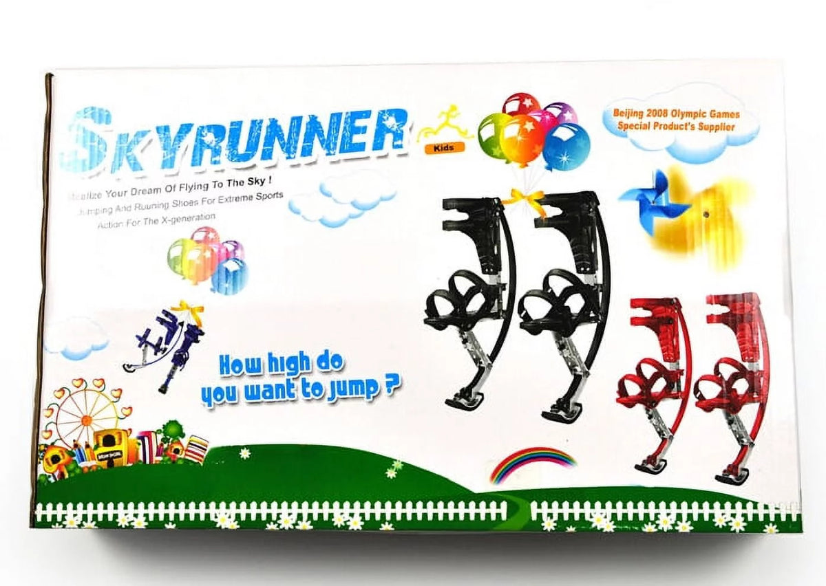 Black Kangaroo Shoes Jumping Stilts U8979