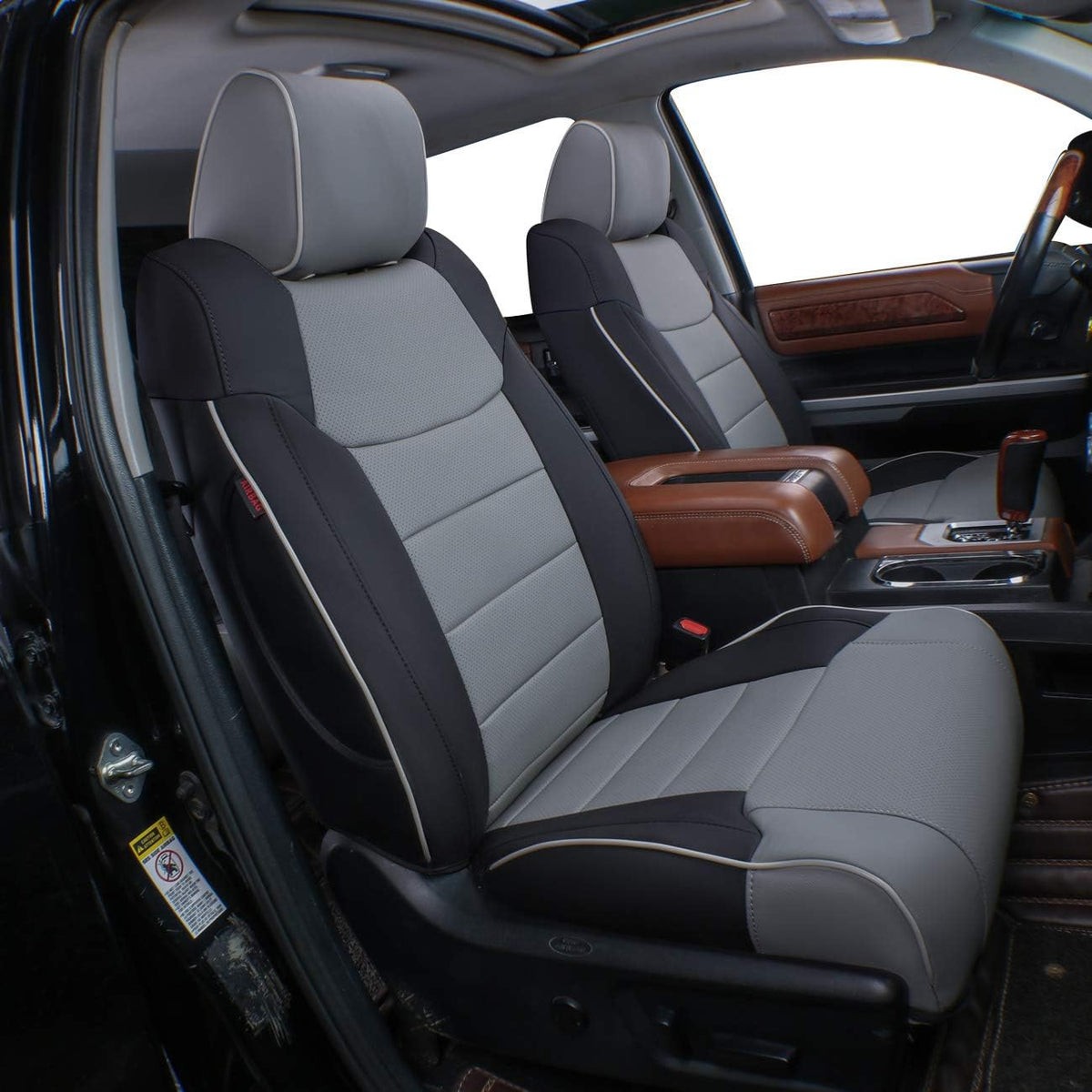Neoprene Seat Covers for 2015-2020 Ford F150 SuperCrew Crew Cab (Black) F50984