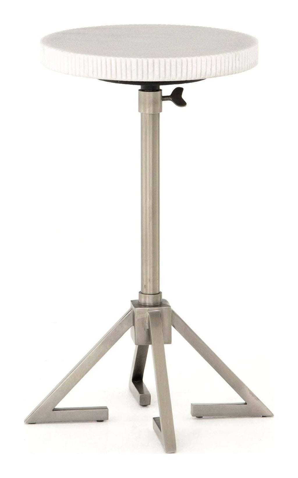 Antique Pewter Adjustable Accent Table I456