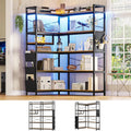5-Tier Convertible Corner Bookshelf with Storage Q6770