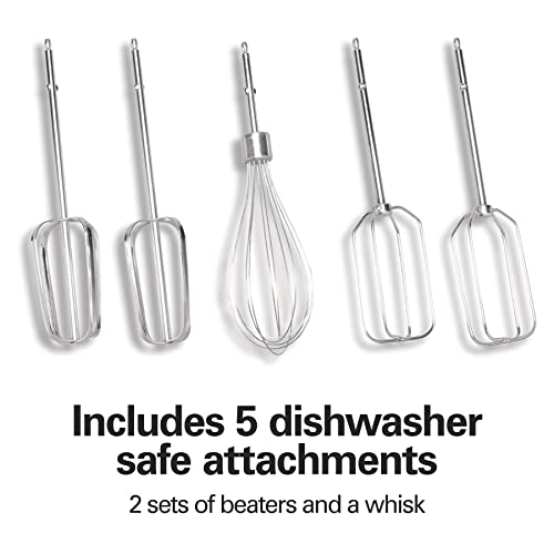 6-Speed Electric Hand Mixer with Storage Case, Brushed Stainless L982785
