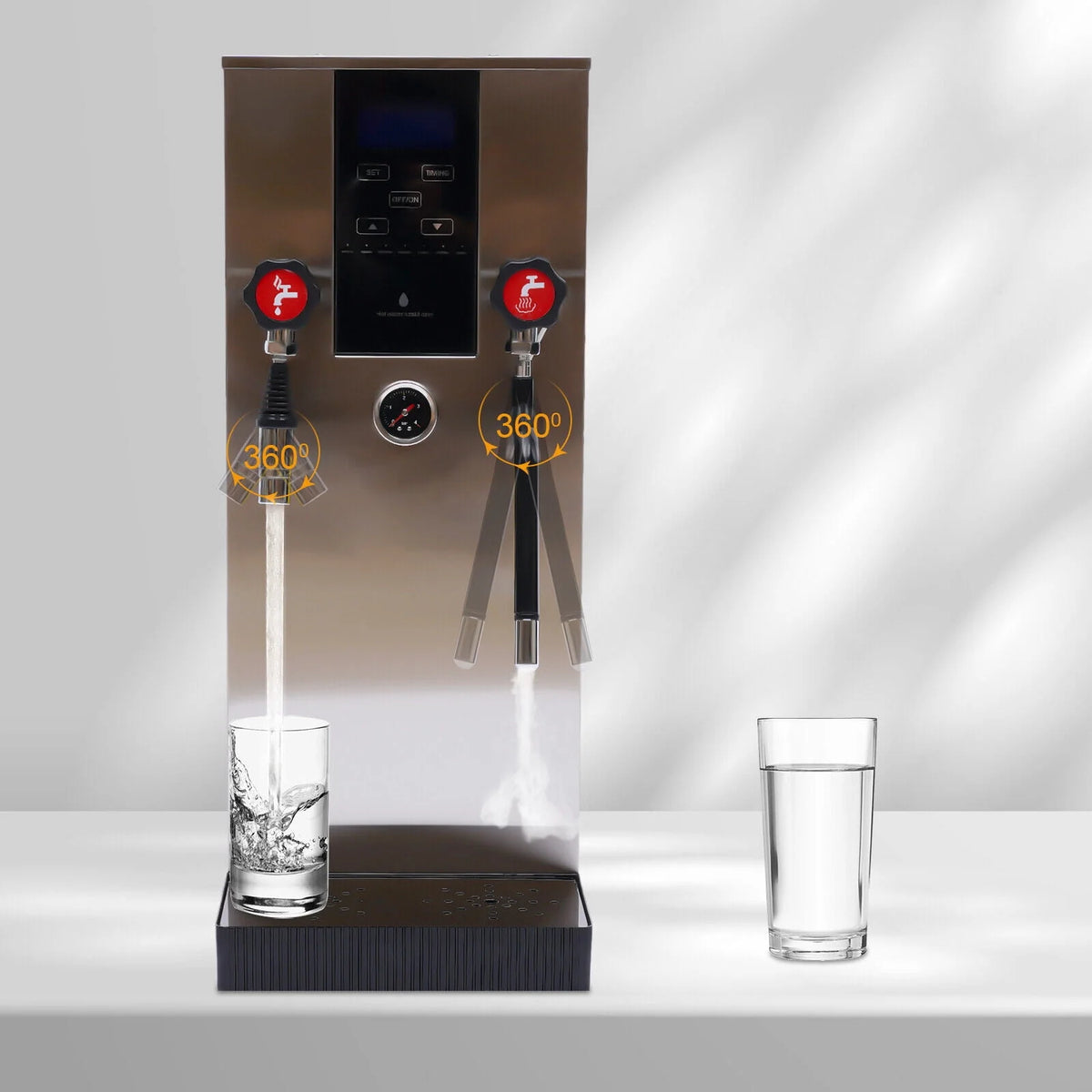 4 in 1 12L Stainless Steel Espresso Coffee Machine H10480