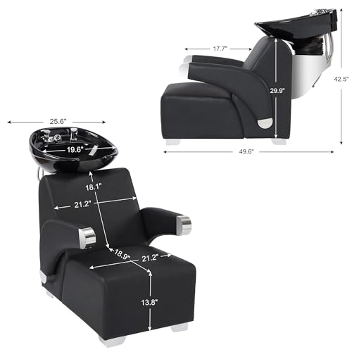 White Ceramic Shampoo Chair R383942