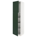 White High Cabinet with Door and Wire Baskets H4061