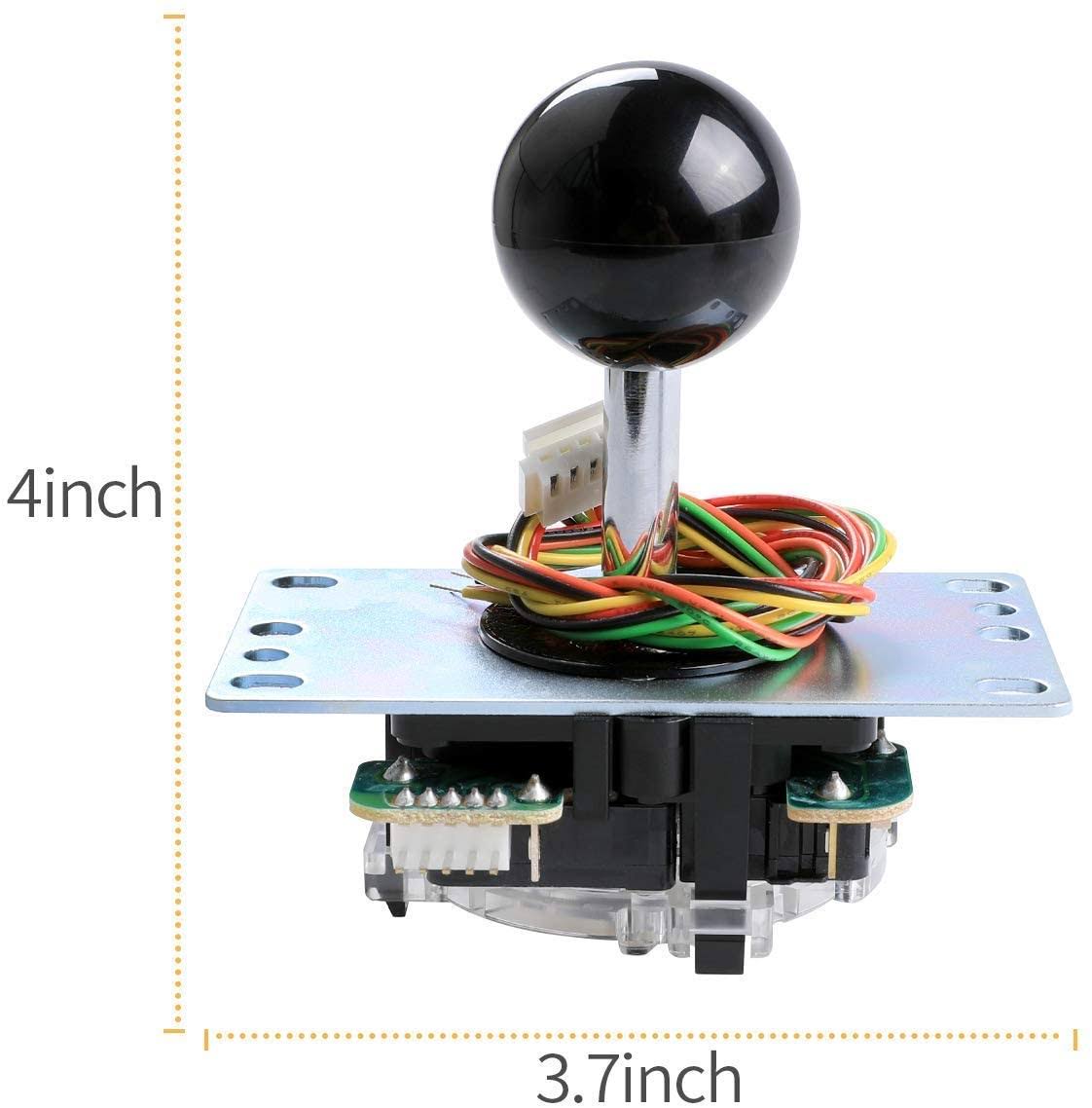 Black Ball Top Handle Arcade Joystick 4 and 8 Way Adjustable B805