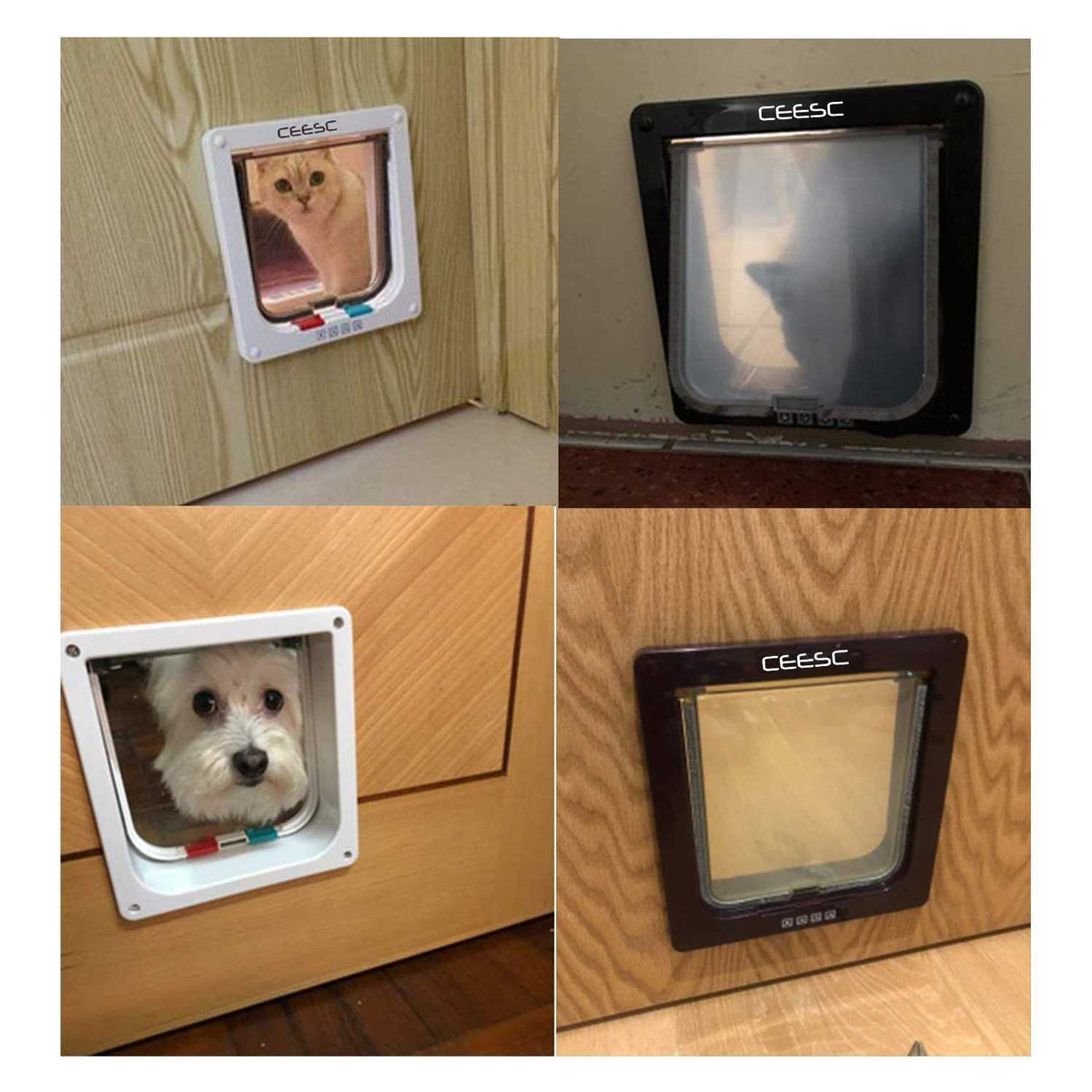 Extra Large 4 Way Locking Cat Door Q837528