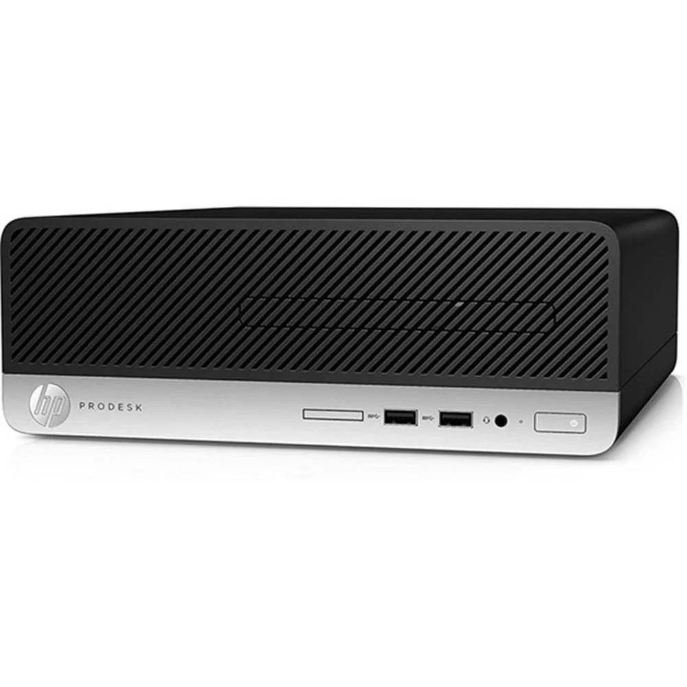 Restored HP ProDesk 800 G3 Desktop Computer, Intel i5 CPU, 240GB SSD, 16GB RAM, Dual 19" LCD Monitors with Windows 10 Pro Q90590