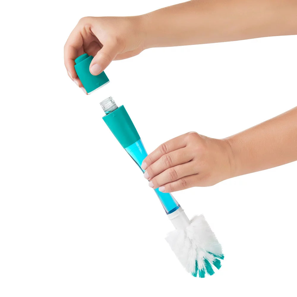 Soap Dispensing Bottle Brush with Stand V8047