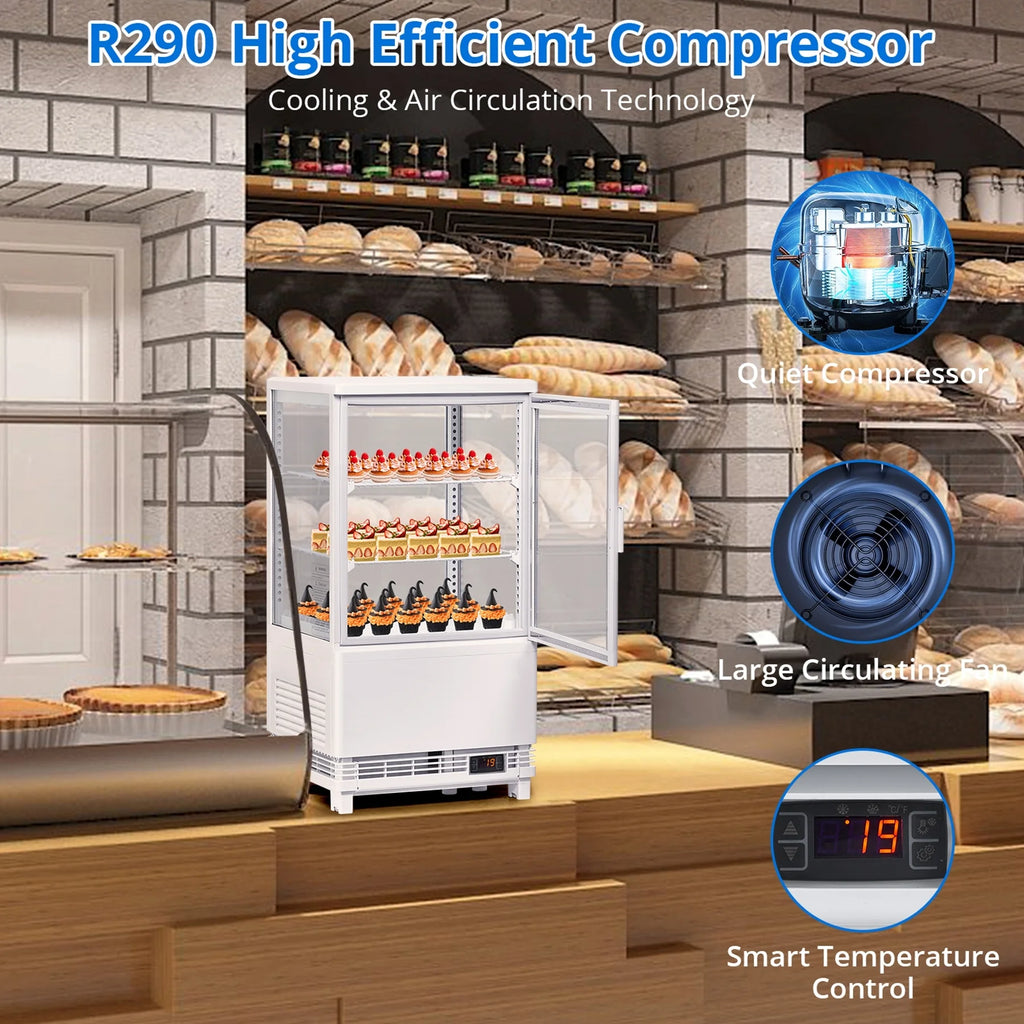 2.1 Cu.Ft Single Door Countertop Refrigerated Display Case D427045
