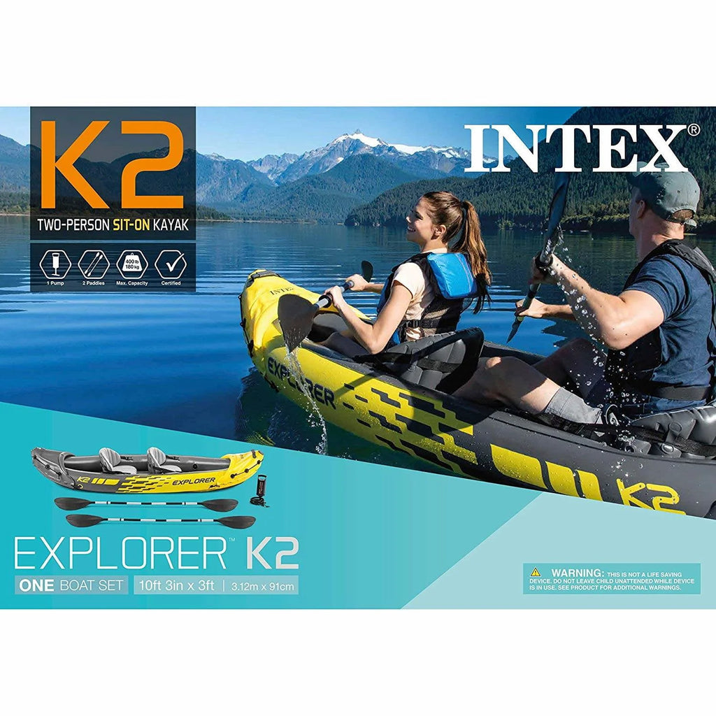 Inflatable Kayak with Oars and Hand Pump L7570